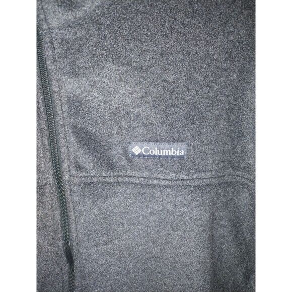 Columbia Men's Zip Up XXL 2XL Dark Grey Fleece Outdoor Jacket - Picture 4 of 9